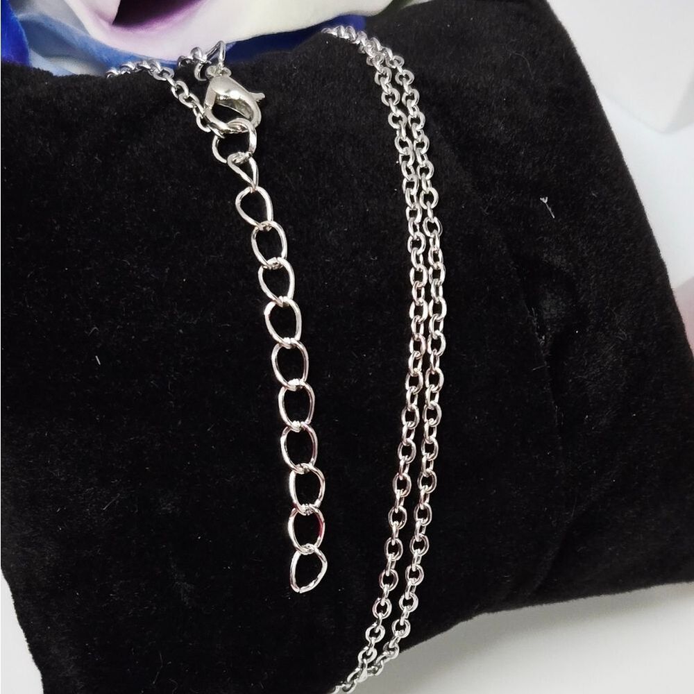 Silver Morel Mushroom Necklace Cottagecore Forest Forager Boho Nature Pendant - Picture 4 of 4